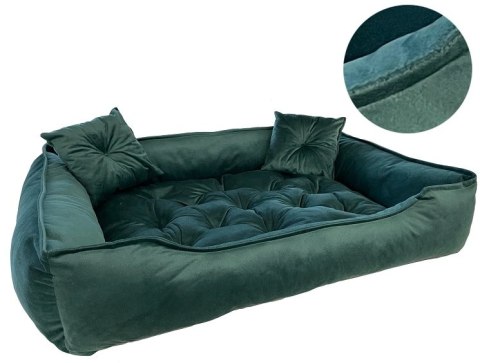 DogStuffs Legowisko WELUR zielony 90x75 cm