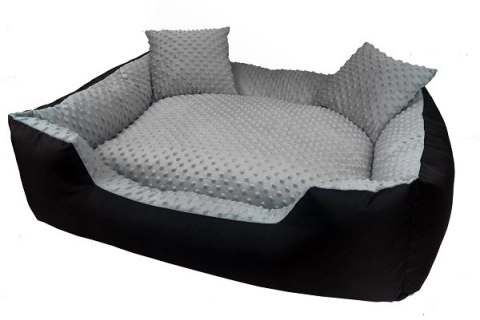 DogStuffs Legowisko kanapa MINKY szare 60x50cm
