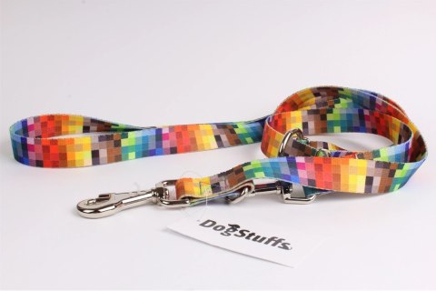 DogStuffs Smycz Regulowana - Piksele 20mm/220cm