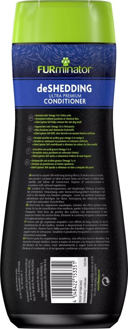 FURMINATOR Ultra Premium Odżywka Zmniejszająca Linienie 473ml