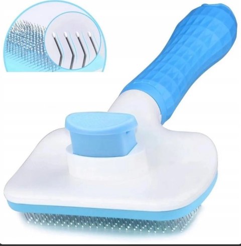 Nuxie Szczotka do sierści dla psa kota samoczyszcząca prostokątna