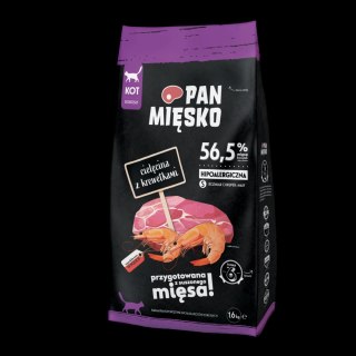 PAN MIĘSKO Cielęcina Z Krewetkami Dla Kota S 1,6kg