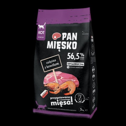 PAN MIĘSKO Cielęcina Z Krewetkami Dla Kota S 5kg