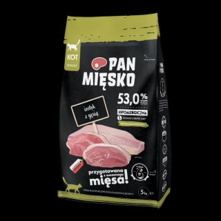 PAN MIĘSKO Indyk Z Gęsią S Dla Kota 5kg