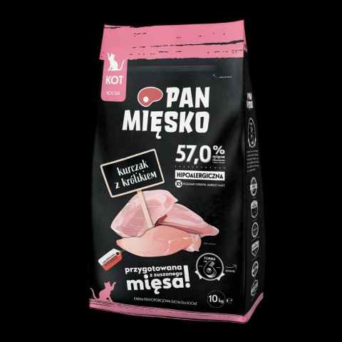 PAN MIĘSKO Kurczak Z Królikiem Dla Kociąt XS 10kg