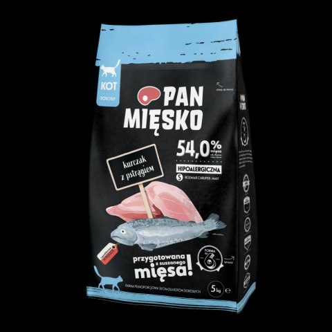 PAN MIĘSKO Kurczak Z Pstrągiem S Dla Kota 5kg