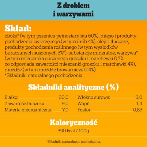 Pedigree Adult Professional Nutrition Drób Warzywa 12kg