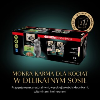 Sheba Kitten Wybór Smaków W Sosie Karma Dla Kociąt 40x85g