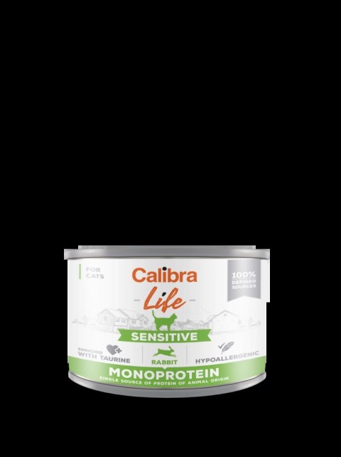 Calibra Cat Life Sensitive Karma Dla Kota Z Królikiem 200g