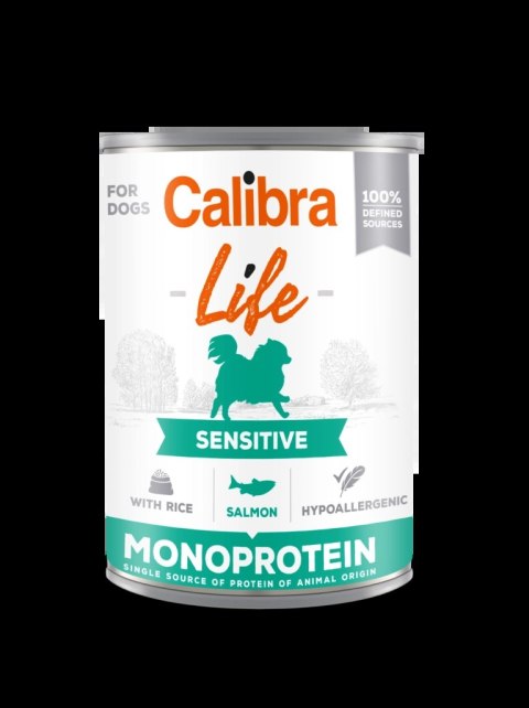 Calibra Dog Life Sensitive Salmon With Rice Karma Dla Psa 400g