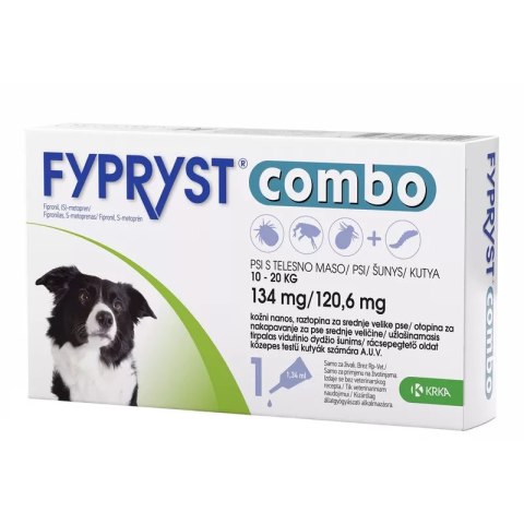 Krka Fypryst Combo Na Pchły I Kleszcze Dla Psa 10-20kg 1 Pipeta
