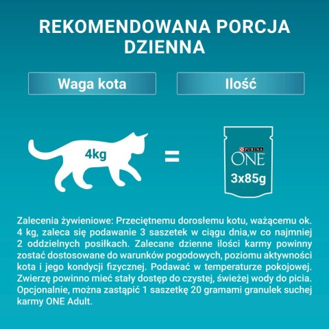 Purina One Adult Karma Dla Kota Z Kurczakiem I Zieloną Fasolką 85g