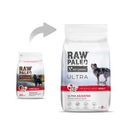 Vetexpert Raw Paleo Ultra Karma Dla Psa Dorosłego Medium/Large Wołowina 2kg