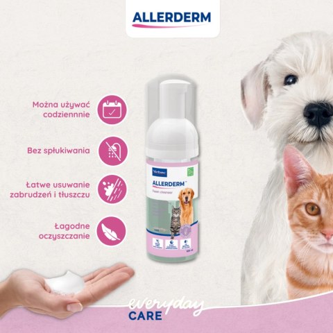Virbac Allerderm Pianka Oczyszczająca Dla Psa I Kota 100ml