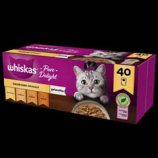 Whiskas Adult Saszetki 40 x 85g Drobiowe Frykasy Mokra Karma