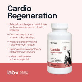 Lab-v Cardio Regeneration 90 kapsułek - wsparcie serca dla psów i kotów