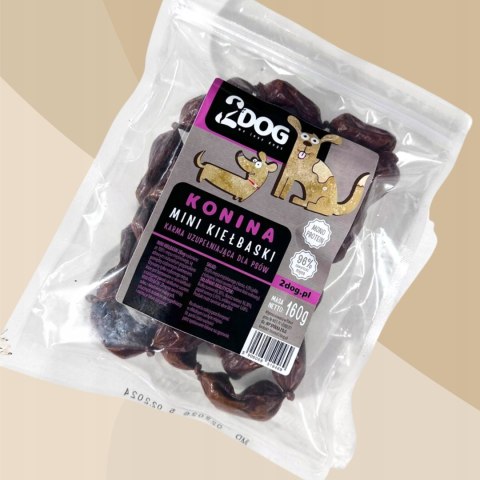 2Dog Mini kiełbaski KOŃ 160g