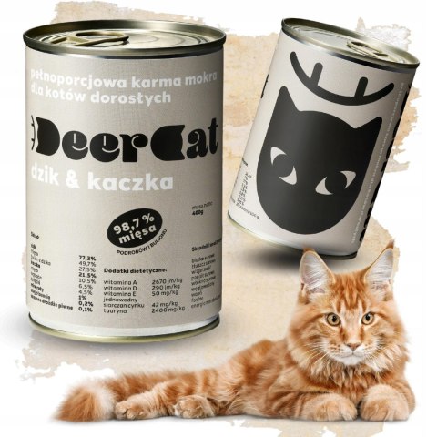 Deer Cat dzik i kaczka 400g