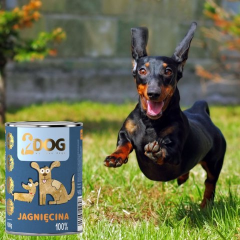 MOKRA KARMA DLA PSA 100% JAGNIĘCINA 400g MONOPROTEINOWA HIPOALERGICZNA