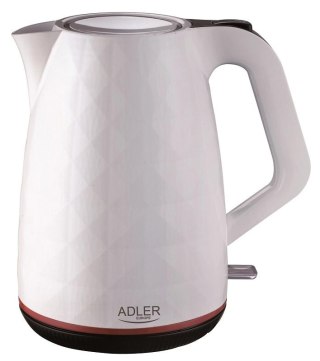 Camry Adler Czajnik Plastikowy Biały 1,7l