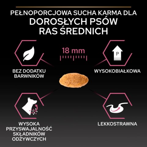 Purina Pro Plan Medium Adult Sensitive Skin Optiderma Łosoś I Ryż 14kg