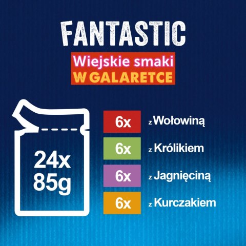 Felix Fantastic Wiejskie Smaki W Galaretce 24x85g