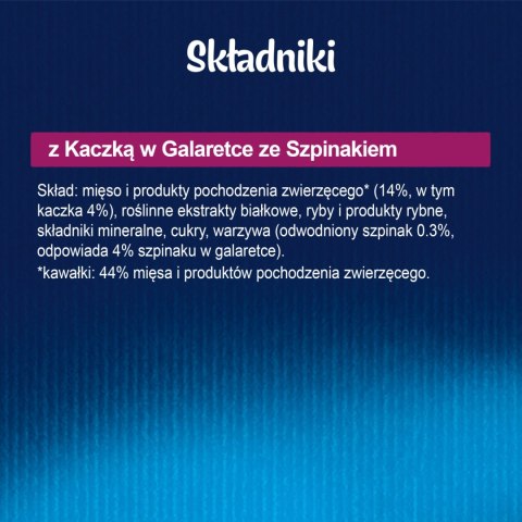 Felix Sensations Jellies Kaczka Z Szpinakiem W Galaretce 85g