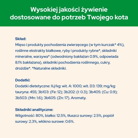 Purina Cat Chow Sterilised Karma Z Kurczakiem I Bakłażanem W Sosie 85g