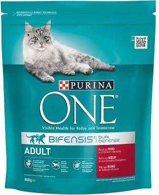 Purina One Cat Adult Karma Z Wołowiną Dla Kota 800g