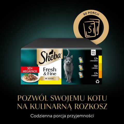 Sheba Fresh & Fine Saszetka 50x50g