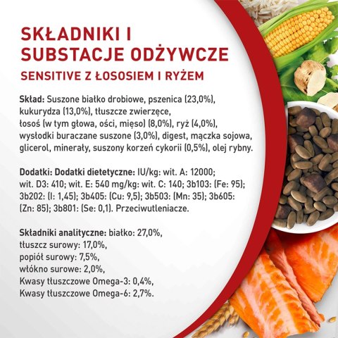 PURINA ONE Mini Delicate Łosoś, ryż - sucha karma dla psa - 800 g