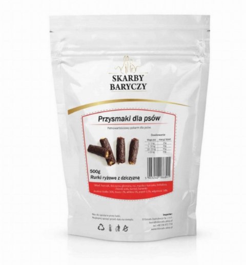 Skarby Baryczy rurki ryżowe z dziczyzny 500g