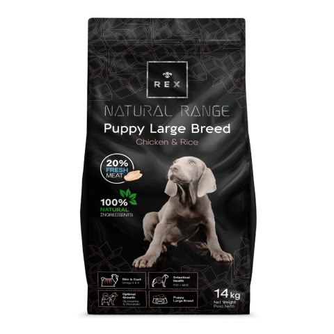 Rex Natural Range Puppy Large Breed Chicken & Rice 14kg