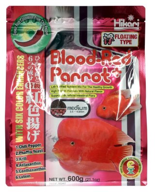 HIKARI Cichlid Blood-Red Parrot Plus Medium 600g