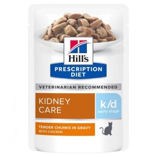 HILL'S PD Prescription Diet Feline k/d early stage Kurczak 12x85g - saszetka