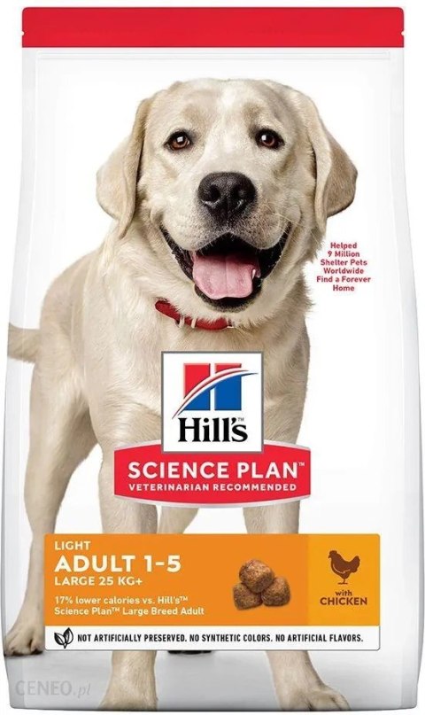 HILL'S SP Science Plan Canine Adult Light Medium z kurczakiem 14 kg