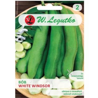 Bób 'Windsor Biały' - odmiana średnio późna, ogrodowa
