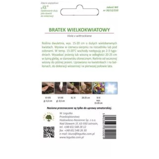 Bratek wielkokwiatowy miaBratek wielkokwiatowy - mieszanka koloróweszanka
