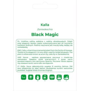 Bulwa kalli Black Magic, żółta, 1 szt.