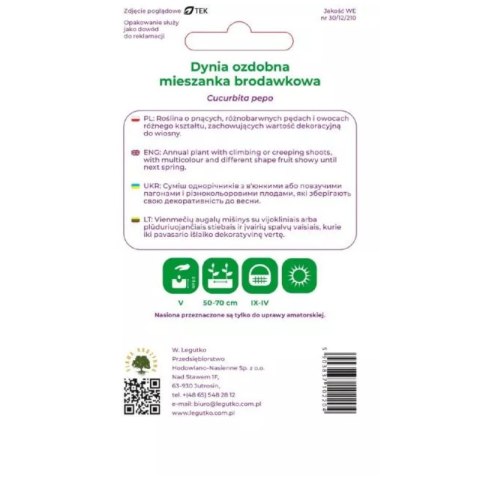 Dynia ozdobna mieszanka brodawkowa
