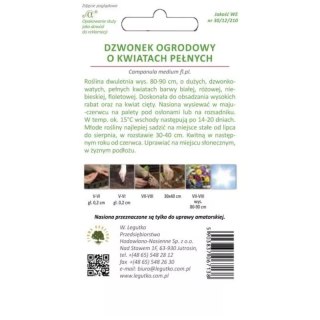 Dzwonek ogrodowy - mieszanka o kwiatach pełnych