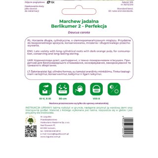 Marchew jadalna Berlikumer 2 - śr. późna