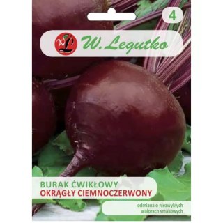 Nasiona buraka ćwikłowego Okrągły Ciemnoczerwony