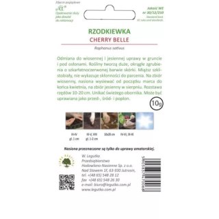 Rzodkiewka Cherry Belle - okrągła, czerwona