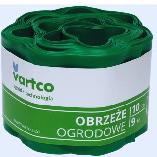 Obrzeże ogrodowe faliste zielone 15cm 9mb