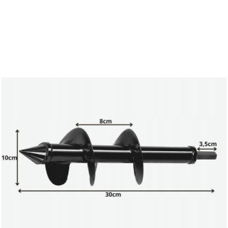 Wiertło ogrodowe/świder do sadzenia roślin 30cm