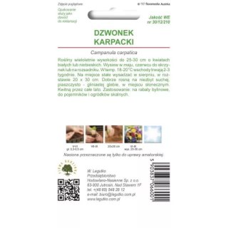 Dzwonek karpacki - mieszanka (biały, niebieski)
