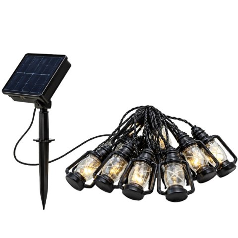 Girlanda ogrodowa solarna 30 lampionów LED