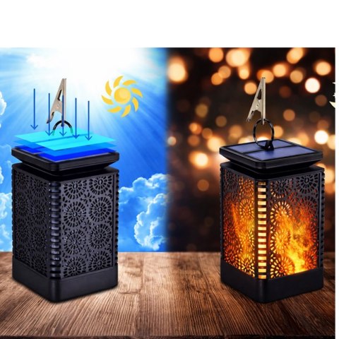 Lampion ozdobny LED solarny z czujnikiem zmierzchu