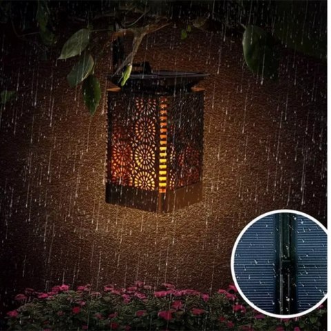 Lampion ozdobny LED solarny z czujnikiem zmierzchu